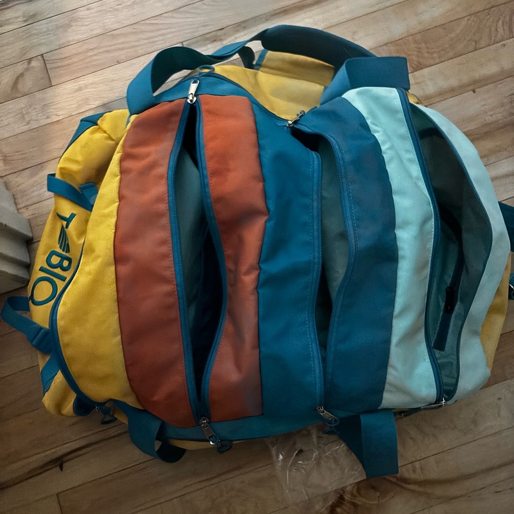 Tobiq 60L duffle in Yellowstone color-way